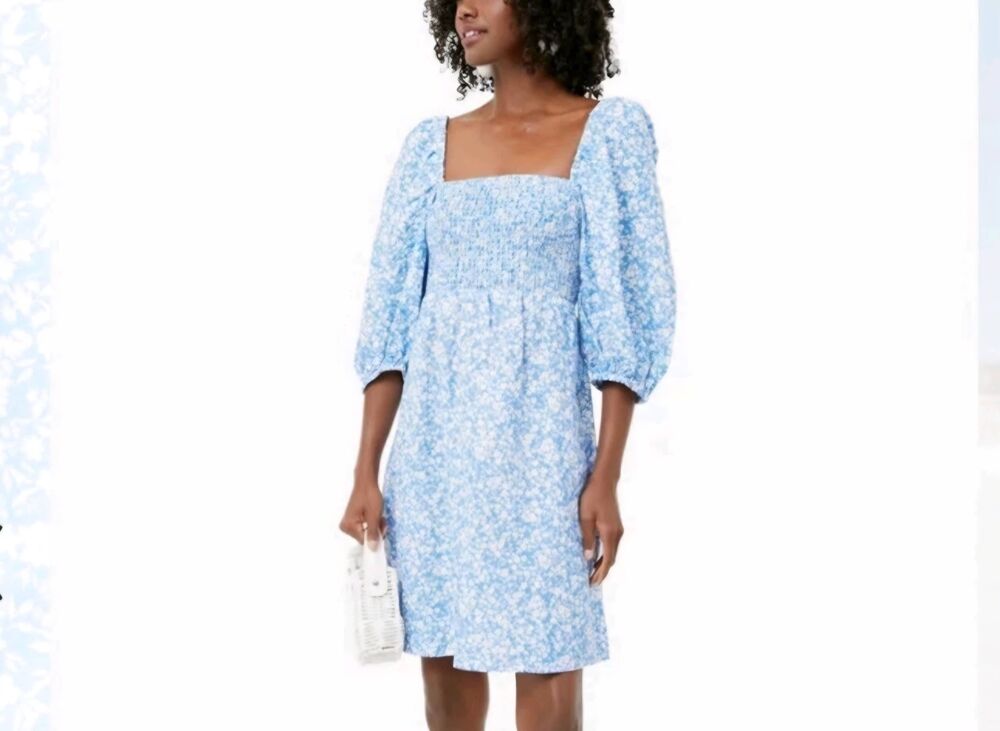 NWT Tuckernuck - Cameran Wimberly Blooms On Broad Annie Smocked Dress sz Small